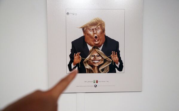 İran’da Trump’la 'dalga geçen' karikatür yarışması - Sputnik Türkiye