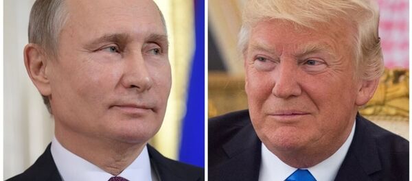 Rusya Devlet Başkanı Vladimir Putin ile ABD’li mevkidaşı Donald Trump - Sputnik Türkiye