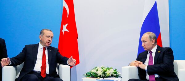 Recep Tayyip Erdoğan - Vladimir Putin / G20 2017 - Sputnik Türkiye