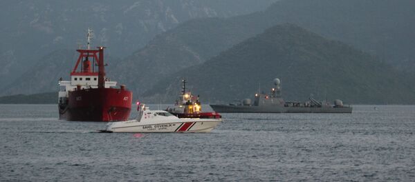Yunan sahil güvenliğinin ateş açtığı Türk bayraklı yük gemisi ACT - Sputnik Türkiye