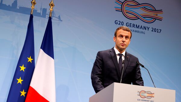 Fransa Cumhurbaşkanı Emmanuel Macron, G20 Zirvesi'nde - Sputnik Türkiye