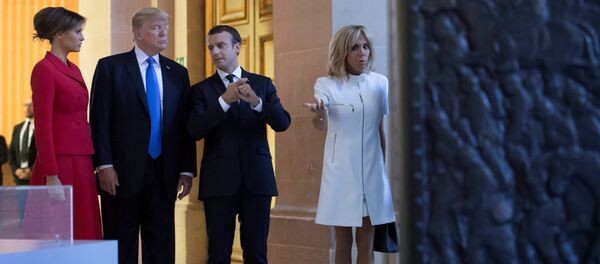 Emmanuel Macron - Brigitte Trogneux - Donald Trump - Melania Trump - Sputnik Türkiye