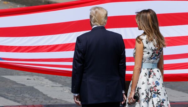 Bastille Günü / Donald Trump - Melania Trump - Sputnik Türkiye