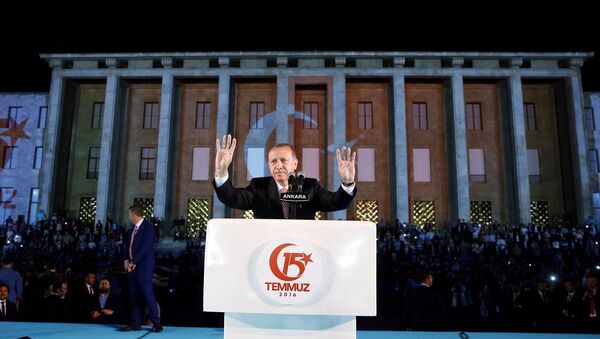 15 Temmuz’un 1. yıldönümü - Recep Tayyip Erdoğan - Ankara - Sputnik Türkiye