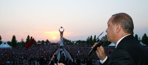 Cumhurbaşkanı Recep Tayyip Erdoğan, 15 Temmuz Şehitler Abidesi açılış töreni - Sputnik Türkiye