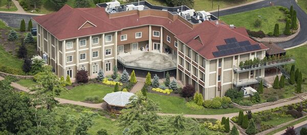 Fethullah Gülen'in Pensilvanya'daki malikanesi havadan görüntülendi - Sputnik Türkiye