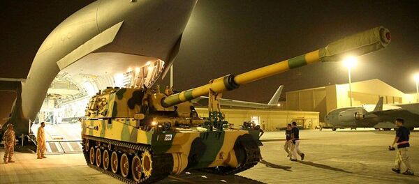 Katar'a sevk edilen TSK'ya ait obüsler - Sputnik Türkiye