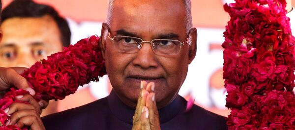 Hindistan'ın yeni cumhurbaşkanı Ram Nath Kovind 2017 - Sputnik Türkiye