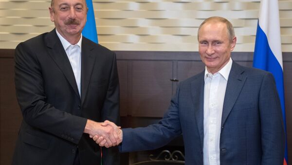 Rusya Devlet Başkanı Vladimir Putin- Azerbaycan Cumhurbaşkanı İlham Aliyev - Sputnik Türkiye