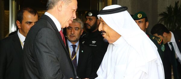 Cumhurbaşkanı Recep Tayyip Erdoğan- Suudi Arabistan Kralı Selman bin Abdülaziz - Sputnik Türkiye