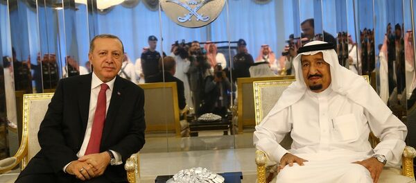 Cumhurbaşkanı Recep Tayyip Erdoğan- Suudi Arabistan Kralı Selman bin Abdülaziz - Sputnik Türkiye