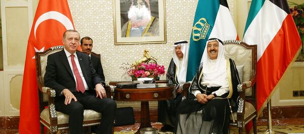 Türkiye Cumhurbaşkanı Recep Tayyip Erdoğan ve Kuveyt Emiri Şeyh Sabah el-Ahmed el-Cabir es-Sabah Türkiye Cumhurbaşkanı Recep Tayyip Erdoğan ve Kuveyt Emiri Şeyh Sabah el-Ahmed el-Cabir es-Sabah - Sputnik Türkiye