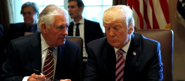 Donald Trump - Rex Tillerson - Sputnik Türkiye