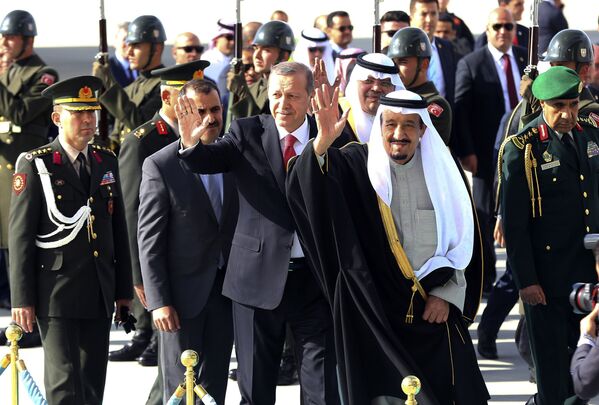 Cumhurbaşkanı Recep Tayyip Erdoğan-Suudi Arabistan Kralı Salman bin Abdülaziz - Sputnik Türkiye