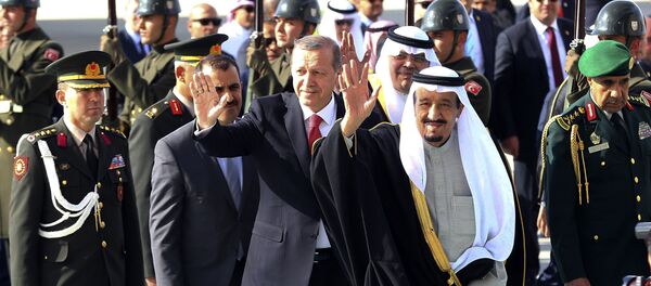 Cumhurbaşkanı Recep Tayyip Erdoğan-Suudi Arabistan Kralı Salman bin Abdülaziz - Sputnik Türkiye