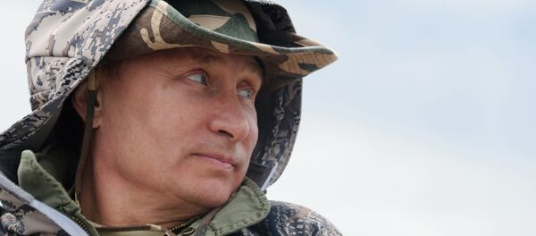 Putin balık tutarken - Sputnik Türkiye