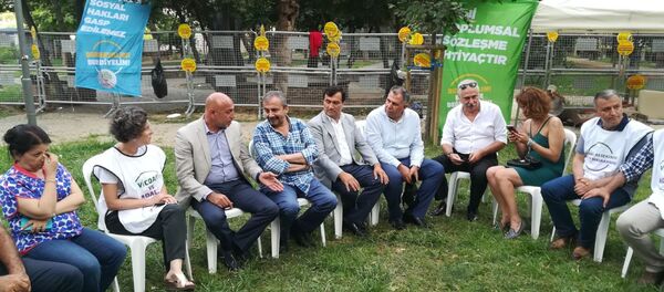 CHP'den HDP'nin nöbetine destek CHP'den HDP'nin nöbetine destek - Sputnik Türkiye