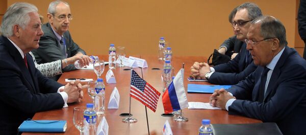 Russian Foreign Minister Sergei Lavrov during a meeting with US Secretary of State Rex Tillerson on the sidelines of the ASEAN in Manila - Sputnik Türkiye