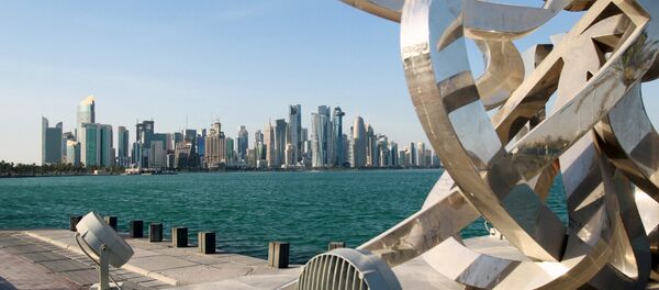 Buildings are seen from across the water in Doha, Qatar June 5, 2017 - Sputnik Türkiye