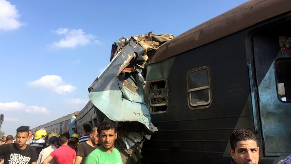 Mısır'da tren kazası - Sputnik Türkiye