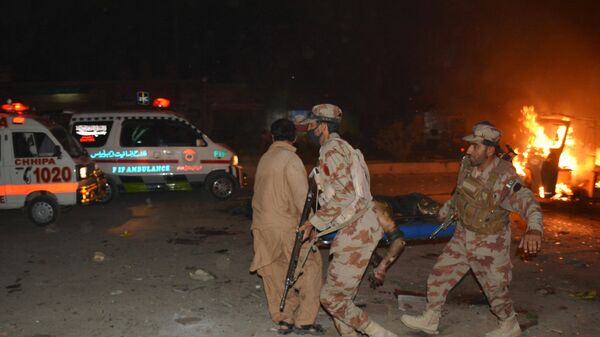 Pakistan'ın Ketta şehrinde gerçekleşen bombalı saldırı - Sputnik Türkiye