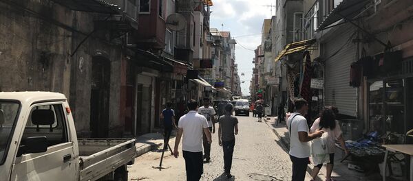 Ermenistan Ermenilerinin yoğun şekilde yaşadığı Kumkapı semtinden bir sokak. - Sputnik Türkiye
