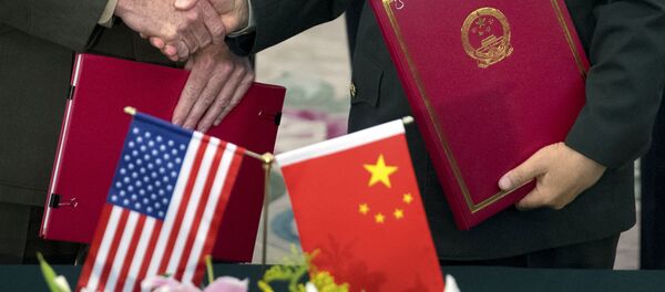 Çin- ABD- Bayrak - Sputnik Türkiye