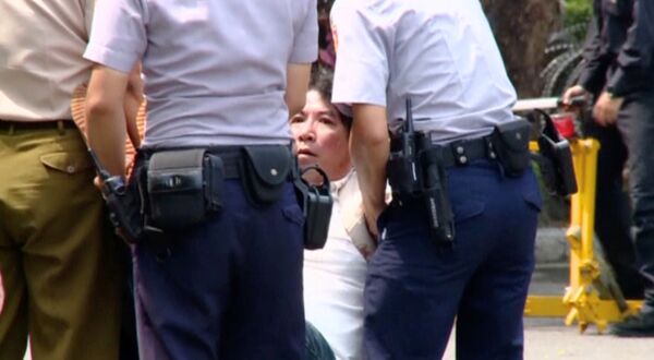 Tayvan Devlet Başkanlığı Ofisi'ne samuray kılıcıyla saldıran zanlı - Sputnik Türkiye