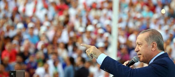 Cumhurbaşkanı ve AK Parti Genel Başkanı Recep Tayyip Erdoğan - Sputnik Türkiye