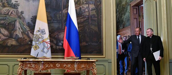 Rusya Dışişleri Bakanı Sergey Lavrov- Vatikan Devlet Sekreteri Pietro Parolin - Sputnik Türkiye