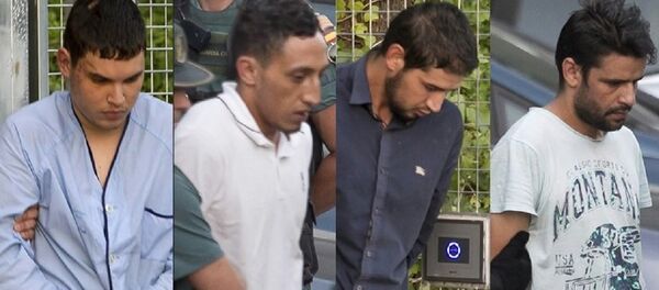 (Soldan sağa) Muhammed Huli Şemlal, Driss Ukabir, Salah El Karib, Muhammed Ala - Sputnik Türkiye