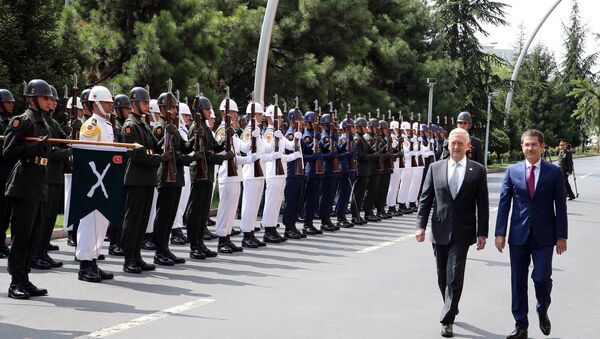 ABD Savunma Bakanı James Mattis, Milli Savunma Bakanı Nurettin Canikli - Sputnik Türkiye
