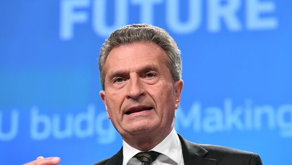 AB Komisyonu yetkilisi Günther Oettinger - Sputnik Türkiye
