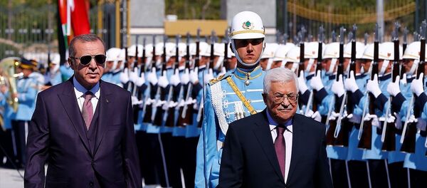 Cumhurbaşkanı Recep Tayyip Erdoğan, Filistin Devlet Başkanı Mahmud Abbas - Sputnik Türkiye