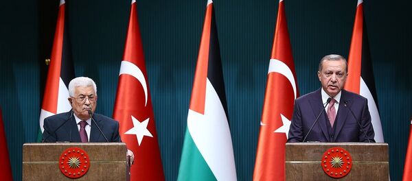 Cumhurbaşkanı Recep Tayyip Erdoğan, Filistin Devlet Başkanı Mahmud Abbas - Sputnik Türkiye