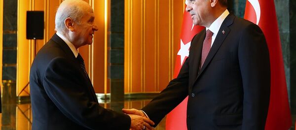 Cumhurbaşkanı Recep Tayyip Erdoğan- MHP Genel Başkanı Devlet Bahçeli - Sputnik Türkiye