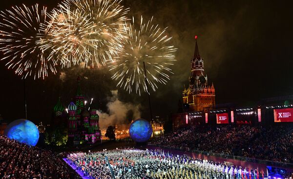10. Spasskaya Kulesi Festivali'nin kapanış töreni, Moskova. - Sputnik Türkiye