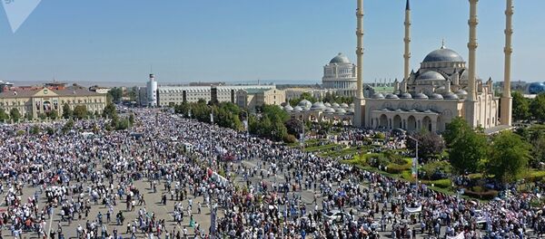 Grozni'de Rohingya halkına destek için gösteri - Sputnik Türkiye