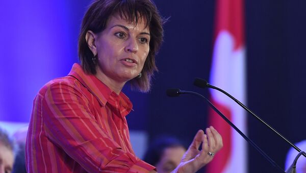 İsviçre Konfederasyon Başkanı Doris Leuthard, - Sputnik Türkiye