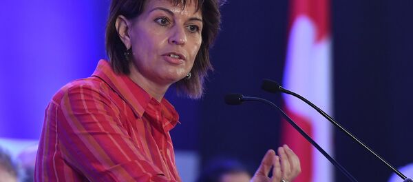 İsviçre Konfederasyon Başkanı Doris Leuthard, - Sputnik Türkiye