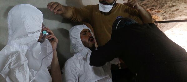 Han Seyhun'daki kimyasal saldırının ardından çekildiği öne sürülen bir fotoğraf - Sputnik Türkiye