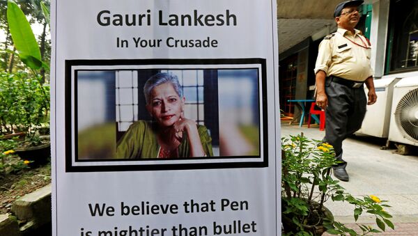 Gauri Lankesh-öldürülen gazeteci - Sputnik Türkiye