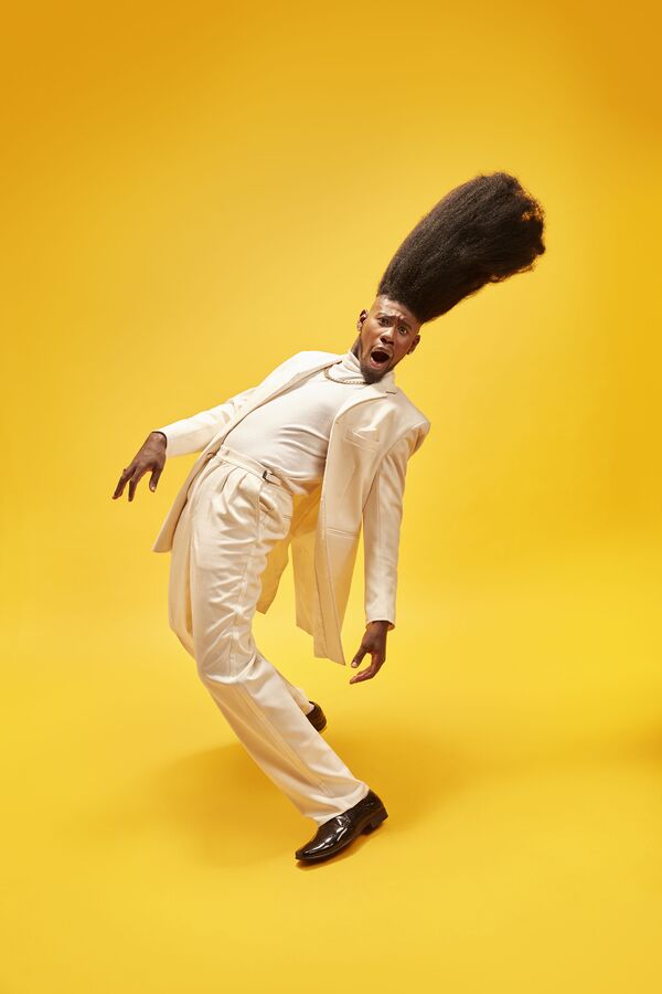 En yüksek saç modeli sahibi Benny Harlem - Sputnik Türkiye