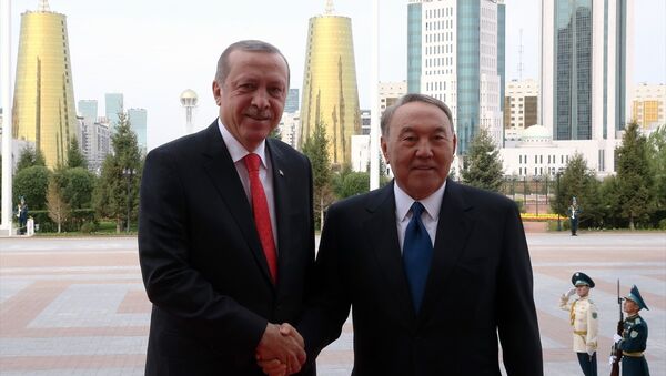 Cumhurbaşkanı Recep Tayyip Erdoğa, Kazakistan Cumhurbaşkanı Nursultan Nazarbayev - Sputnik Türkiye