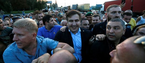 Gürcistan Devlet Başkanı ve Ukrayna'nın Odessa kentinin eski valisi Mihail Saakaşvili - Sputnik Türkiye