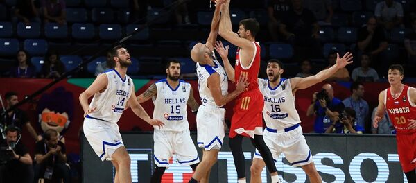 Eurobasket 2017 çeyrek final maçında Yunanistan ile Rusya karşılaştı - Sputnik Türkiye