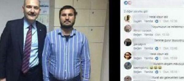 Aysel Tuğluk'un annesinin cenazesine saldıran bir kişinin, Bakan Süleyman Soylu ile çektirdiği fotoğraf ortaya çıktı. - Sputnik Türkiye