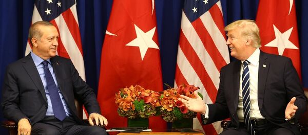 Cumhurbaşkanı Recep Tayyip Erdoğan ve ABD Başkanı Donald Trump - Sputnik Türkiye