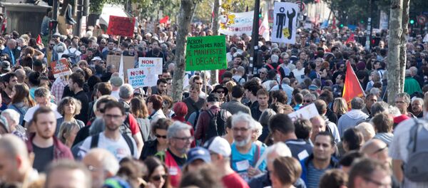 Fransa'da protesto - Sputnik Türkiye