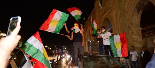 Erbil'de referandum kutlamaları - Sputnik Türkiye